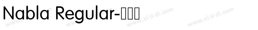 Nabla Regular字体转换 Nabla Regular字体转换